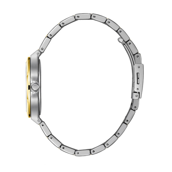 Lee Cooper Women Silver and Gold Stainless Steel Analog Green Dial Watch LC07999270 - Salman Stores