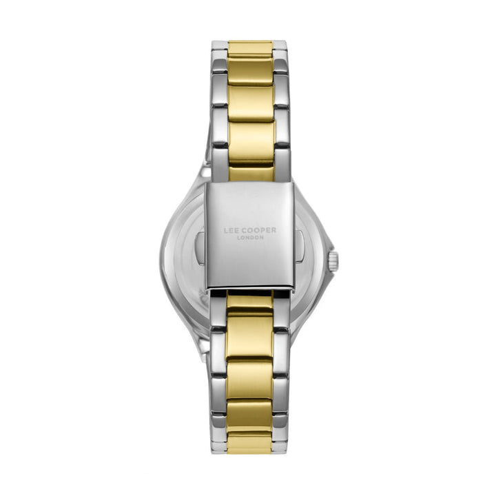 Lee Cooper Women Silver and Gold Stainless Steel Analog Green Dial Watch LC07999270 - Salman Stores