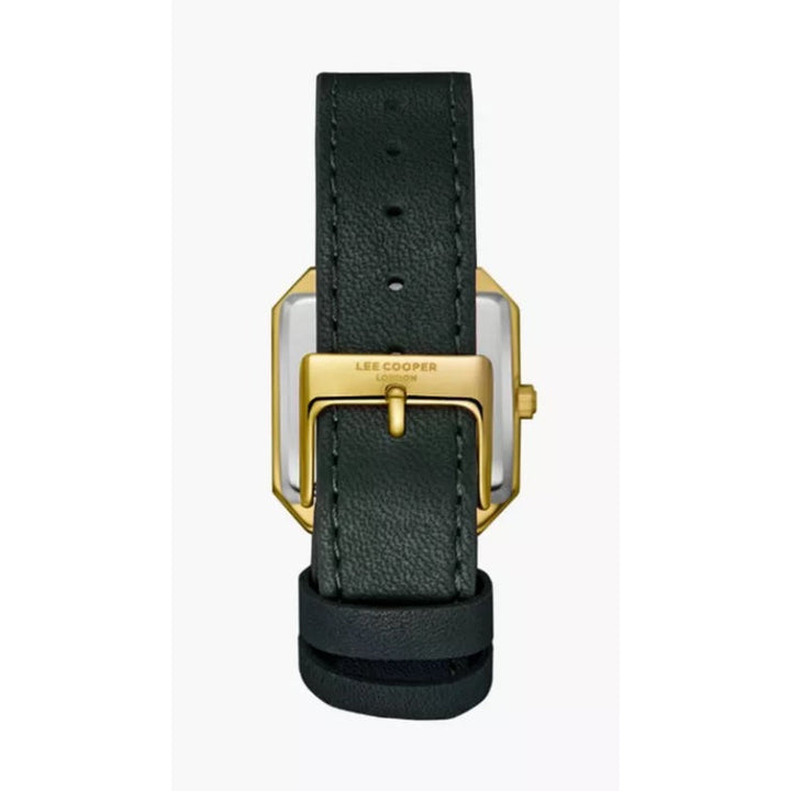 Lee Cooper Women Black Leather Analog Green Dial Watch LC08028175 - Salman Stores