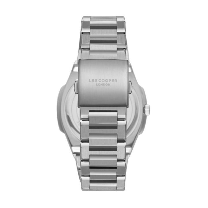 Lee Cooper Men Silver Stainless Steel Analog Black Dial Watch LC08047550 - Salman Stores