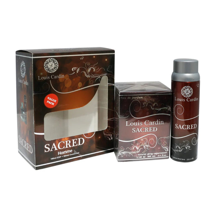 Louis Cardin Sacred Value Pack 100ML EDP + 200ML Deo Set - Salman Stores
