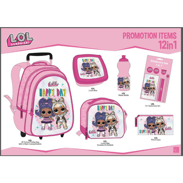 LOL 12 in 1 Trolley Set - 18" Trolley LOPR23-3 - Salman Stores