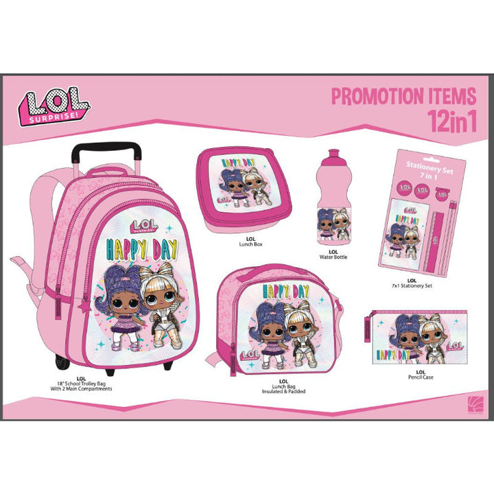 LOL 12 in 1 Trolley Set - 18" Trolley LOPR23-3 - Salman Stores