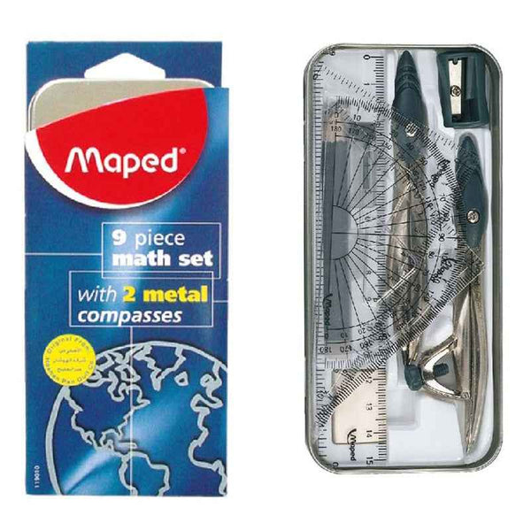 Maped Math Set Study Geometry 9pcs Set MD-119459