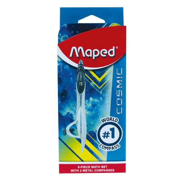 Maped Math Set Cosmic Study Geometry 9pcs Set MD-193113