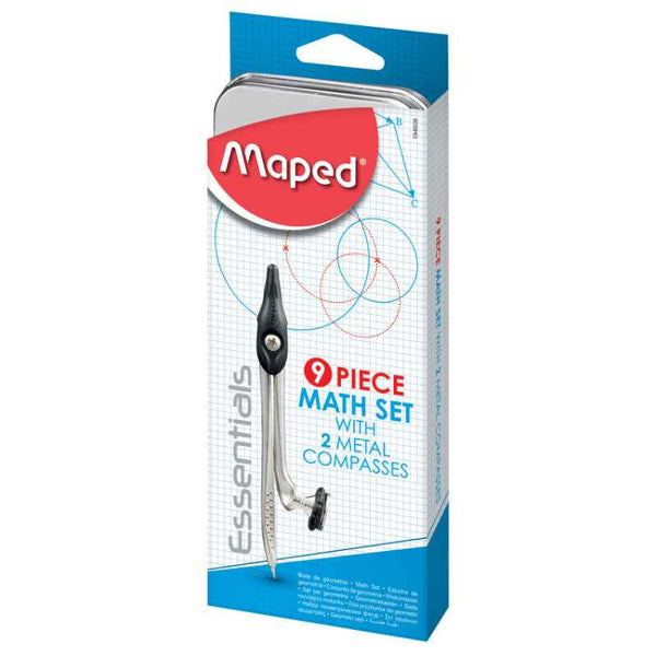 Maped Math Set Essentials Geometry 9pcs Set MD-194609
