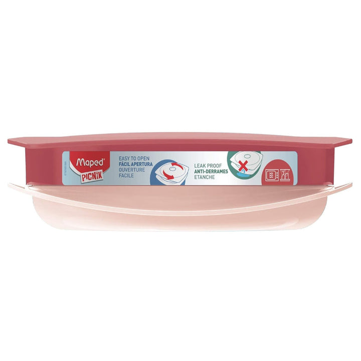 Maped Picnik Adult Lunch Plate Brick Red MD-870202 - Salman Stores