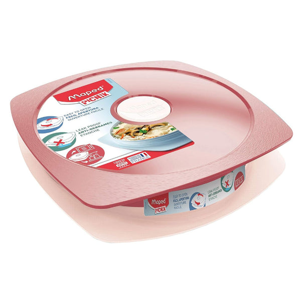 Maped Picnik Adult Lunch Plate Brick Red MD-870202 - Salman Stores