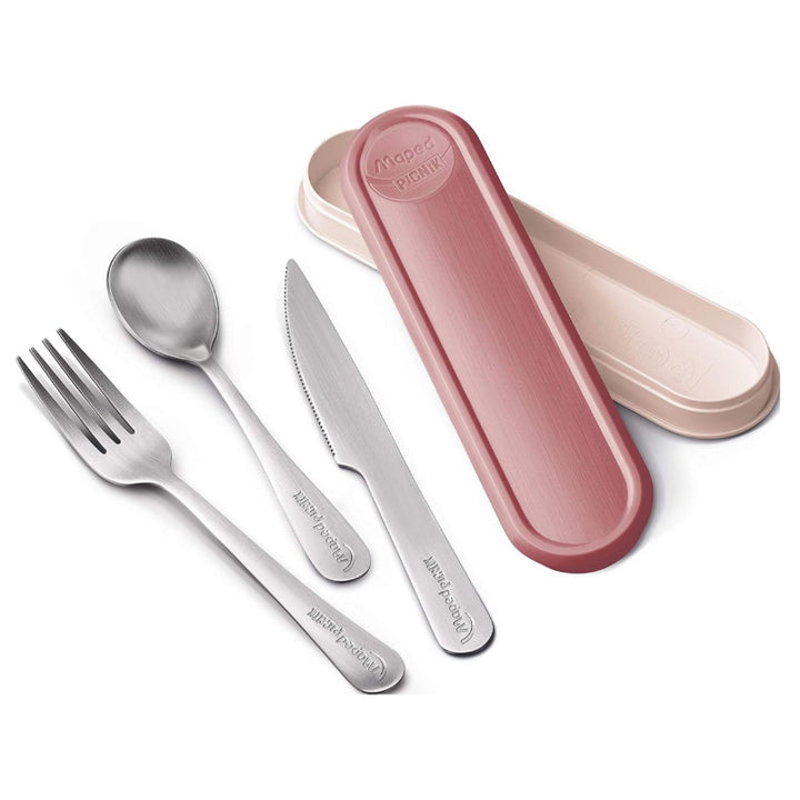Maped Picnik Adult Cutlery Box Brick Red MD-870402 - Salman Stores