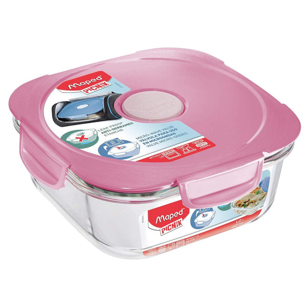 Maped Picnik Adult Lunch Box Glass Tender Rose MD-870501 - Salman Stores
