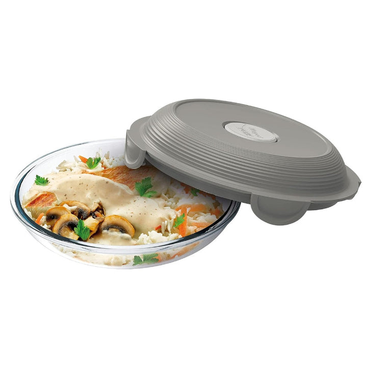 Maped Picnik Adult Lunch Plate Glass Grey MD-870605 - Salman Stores