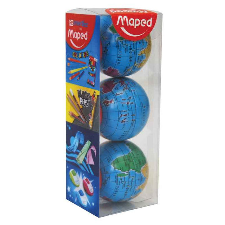 Maped BT-Sharpener Globe 3 Pcs MDP-VP-007