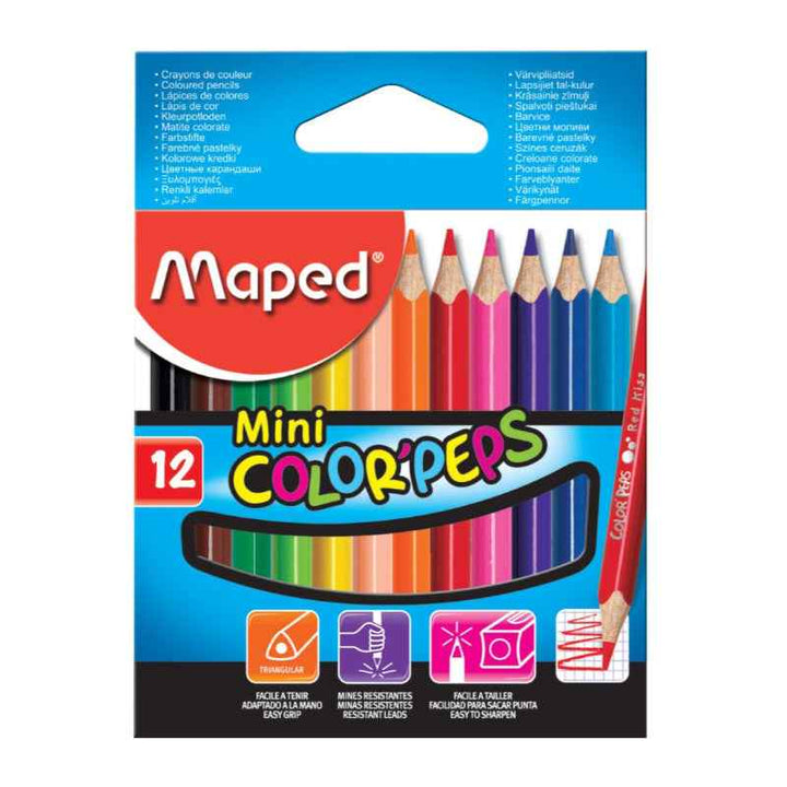 Maped Color Peps 24 Color Pencil with Mini 12 Color Pencil and 12 Wax Crayons MDP-VP-101
