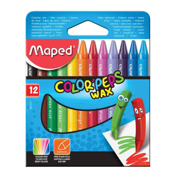Maped Color Peps 24 Color Pencil with Mini 12 Color Pencil and 12 Wax Crayons MDP-VP-101