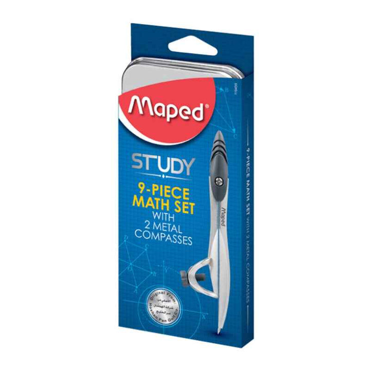 Maped Color Peps 12 Color Pencil with Study Geometry Set and Ruler 15cm Twist n Flex MDP-VP-145