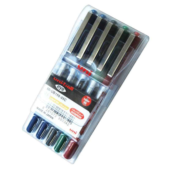 Mitsubishi Uni-Ball Eye Micro Fine Pen Set of 5 MI-UB150-05C
