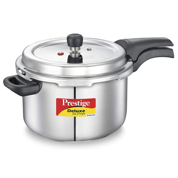 Prestige Pressure Cooker Stainless Steel Deluxe Alpha Svachh 8 Liter MPD20253 - Salman Stores