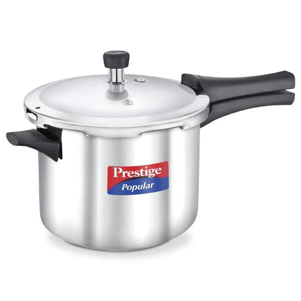 Prestige Popular Pressure Cooker Sleek Stainless Steel 5 Liter MPP20652 - Salman Stores