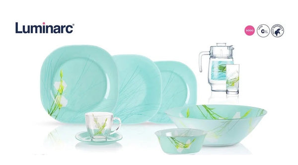 Luminarc Dinner Set Neo Cari Sofiane Blue 46 Pieces Set N5271 - Salman Stores