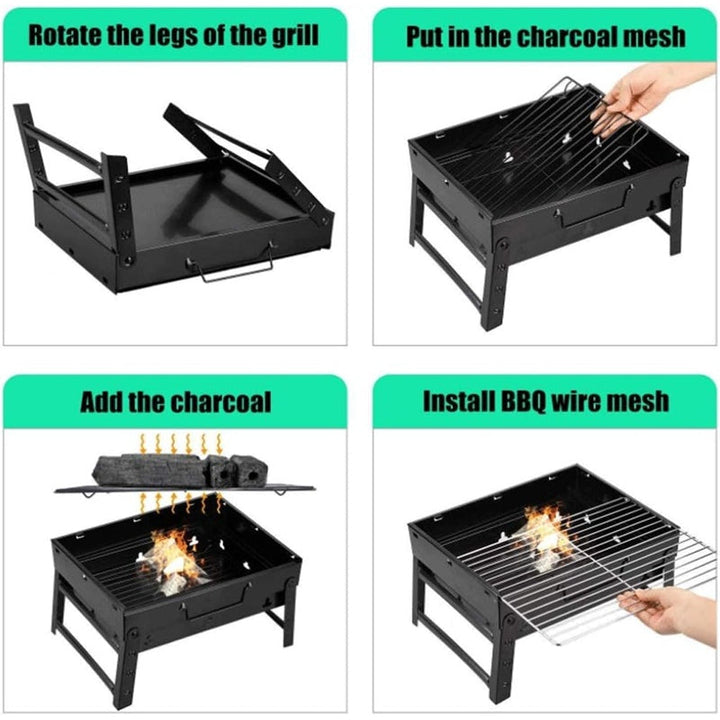 Nomad Foldable Grill 35x27cm Carbon steel ND-CG-34648 - Salman Stores