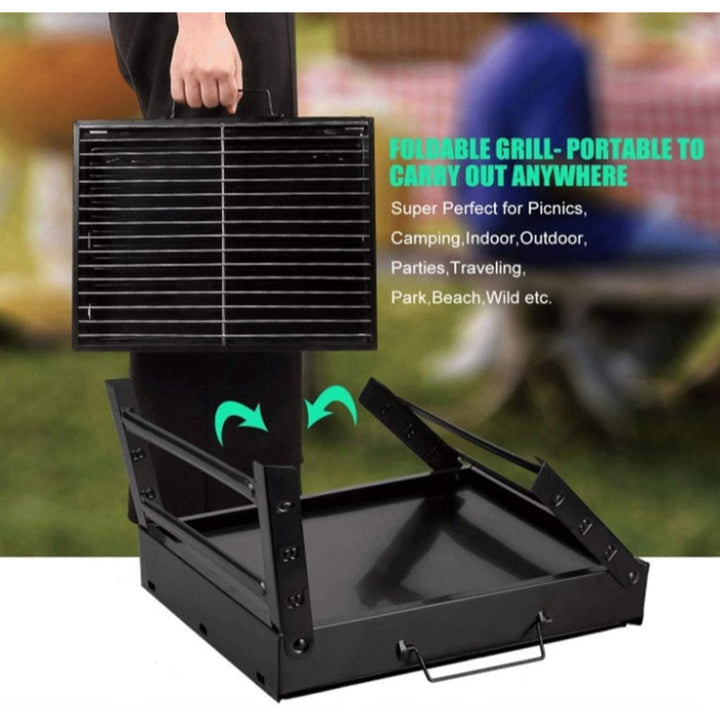 Nomad Foldable Grill 35x27cm Carbon steel ND-CG-34648 - Salman Stores