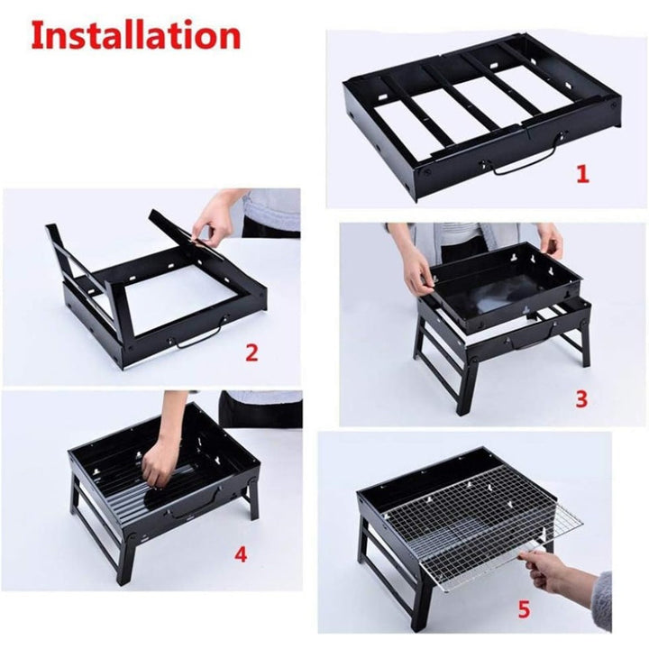 Nomad Foldable Grill 35x27cm Stainless Steel ND-CG-34649 - Salman Stores