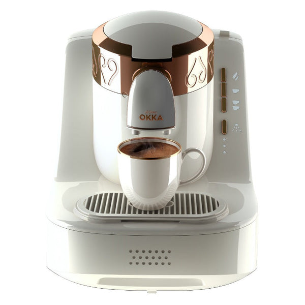 Arzum Okka 1 Turkish  Coffee Machine White Copper OK001-W - Salman Stores