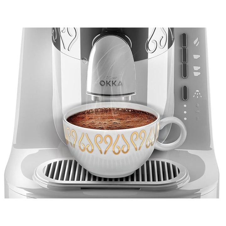 Arzum Okka 2 Turkish Coffee Machine White Chrome OK002-W - Salman Stores