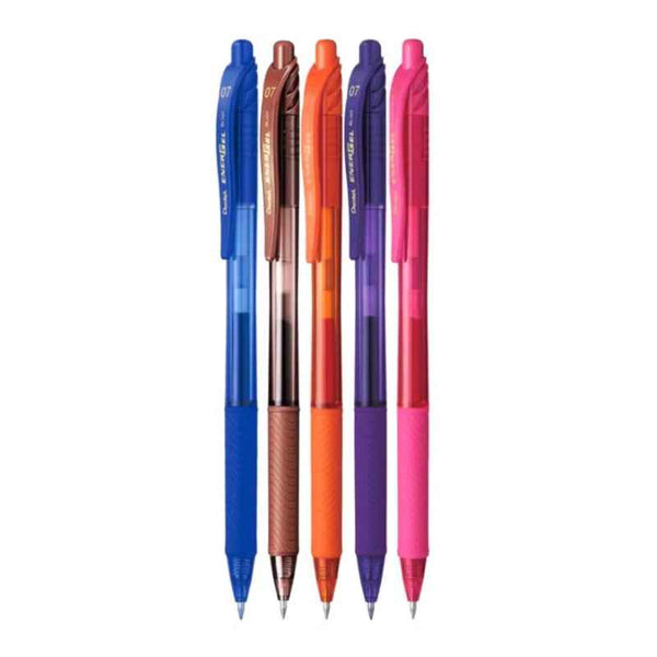 Pentel Energel-X Metal Tip 0.7mm Pen Set of 5 PE-BL107-05F