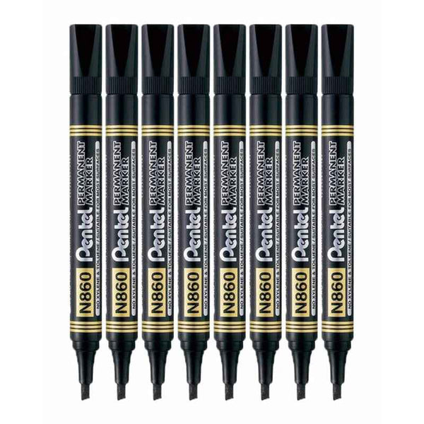 Pentel Permanent Marker N860 Black Set of 8 Black PEP-PK-N860-08A