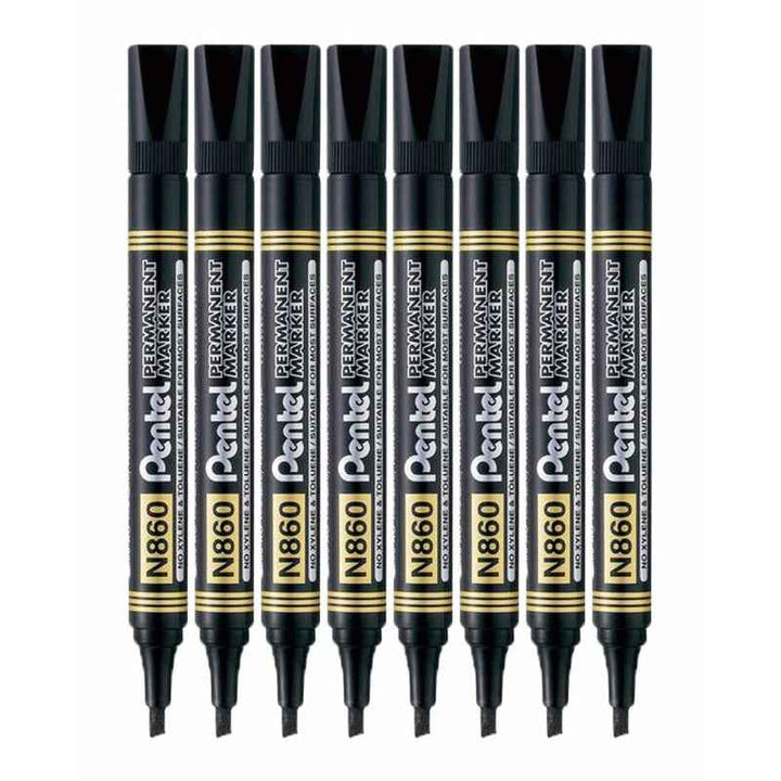 Pentel Permanent Marker N860 Black Set of 8 Black PEP-PK-N860-08A