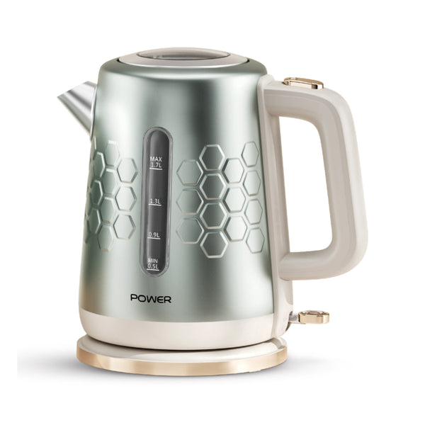 Power Electric Kettle Stainless Steel 1.7 Liter PK17898SEC - Salman Stores