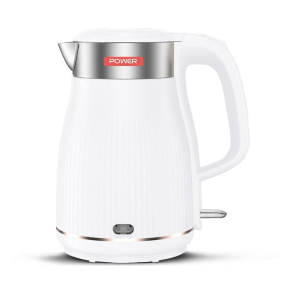 Power Kettle Stainless Steel White PKYD1826BW - Salman Stores