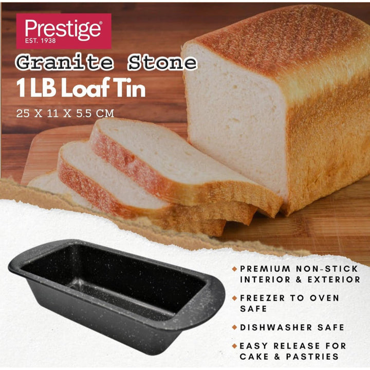 Prestige Loaf Pan Granite Stone 25 x 11 x 5.5 cm PR48769 - Salman Stores
