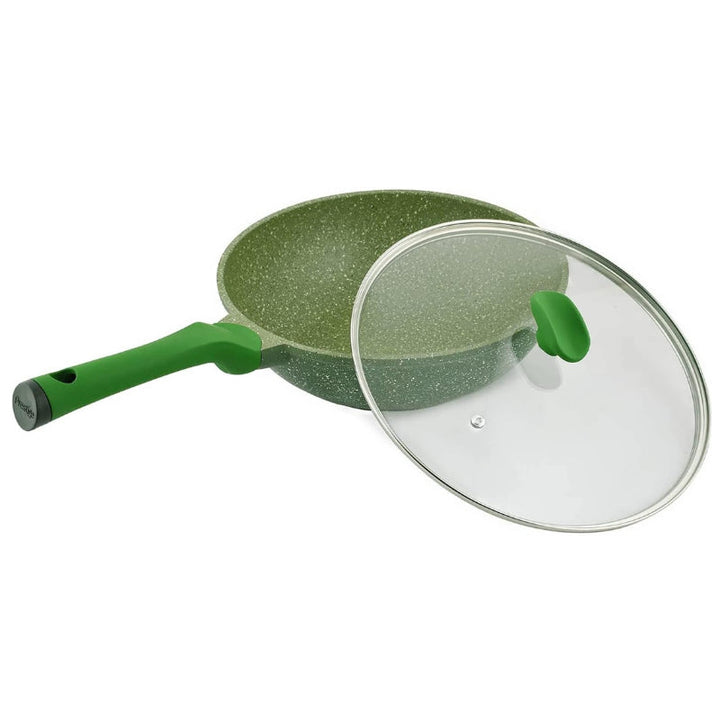 Prestige Essential Wokpan with Lid Green 30 cm PR81117 - Salman Stores
