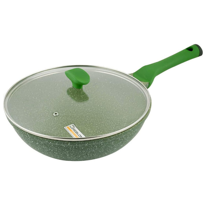 Prestige Essential Wokpan with Lid Green 30 cm PR81117 - Salman Stores