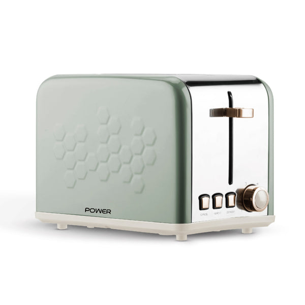 Power Toaster 2 Slices Metallic Green PT6112SEC - Salman Stores