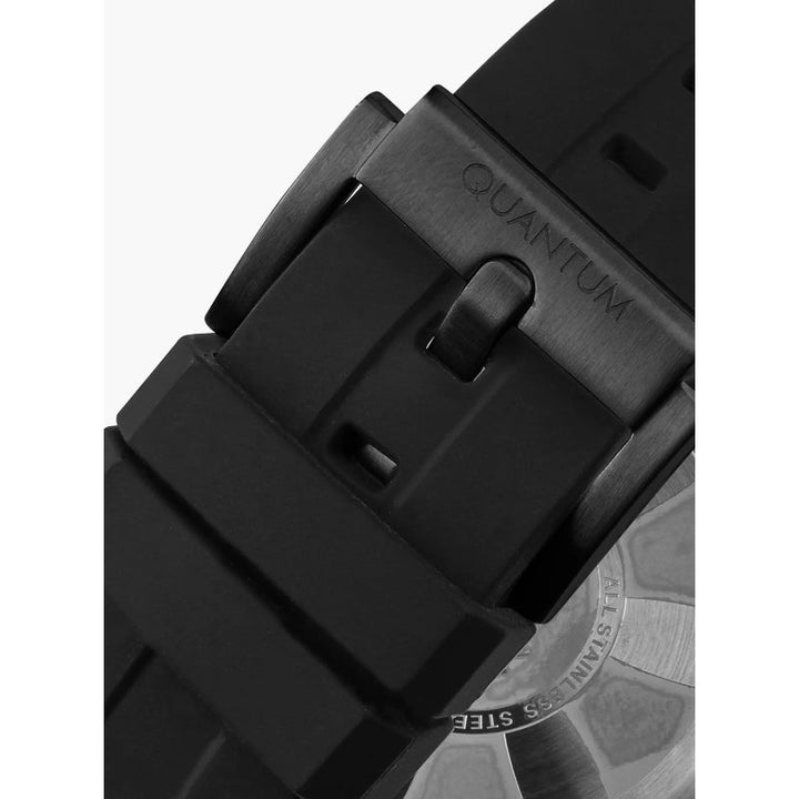 Quantum Men Black Silicone Analog Black Dial Watch PWG560661 - Salman Stores