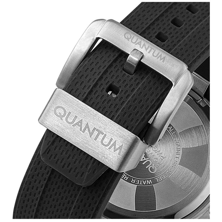 Quantum Men Black Silicone Analog Pink Dial Watch PWG953351 - Salman Stores
