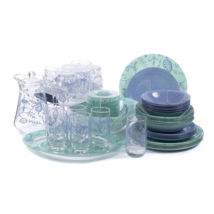 Luminarc Dinner Set Simply Garnet 46 Pieces Set Q0925 - Salman Stores