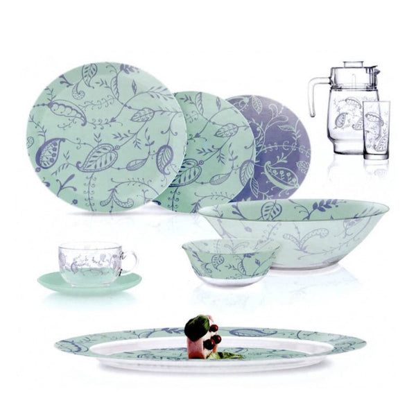 Luminarc Dinner Set Simply Garnet 46 Pieces Set Q0925 - Salman Stores