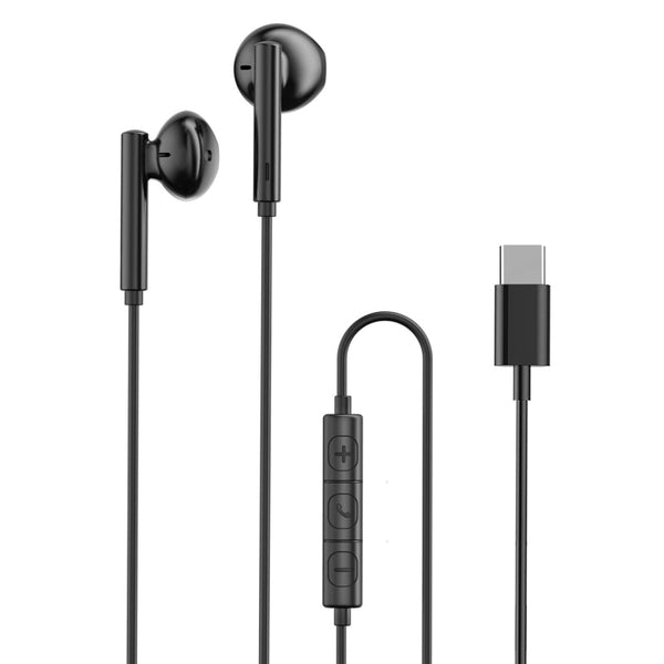 RAVPower RP-BH1006 Wired Earphone with Type-C Black RP.BH1006.BK - Salman Stores
