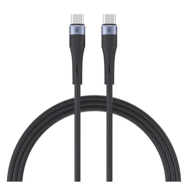 RAVPower CB1038 60W C-C Cable Liquid Silicone With 20K Bends RP.CB1038.BK - Salman Stores