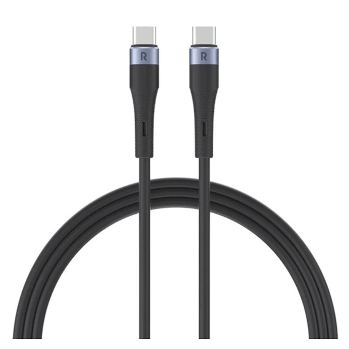 RAVPower CB1038 60W C-C Cable Liquid Silicone With 20K Bends RP.CB1038.BK - Salman Stores