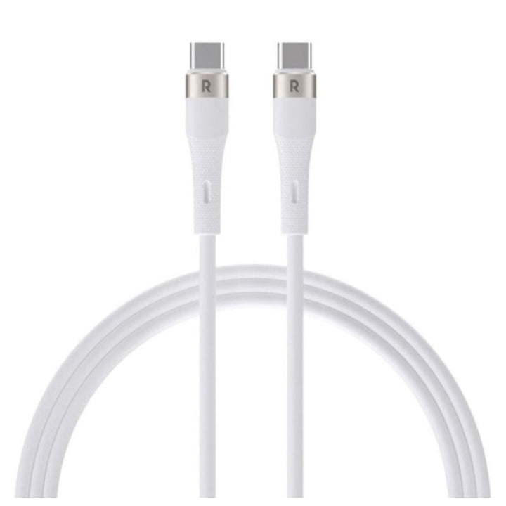 RAVPower CB1038 60W C-C Cable Liquid Silicone With 20K Bends RP.CB1038.WT - Salman Stores