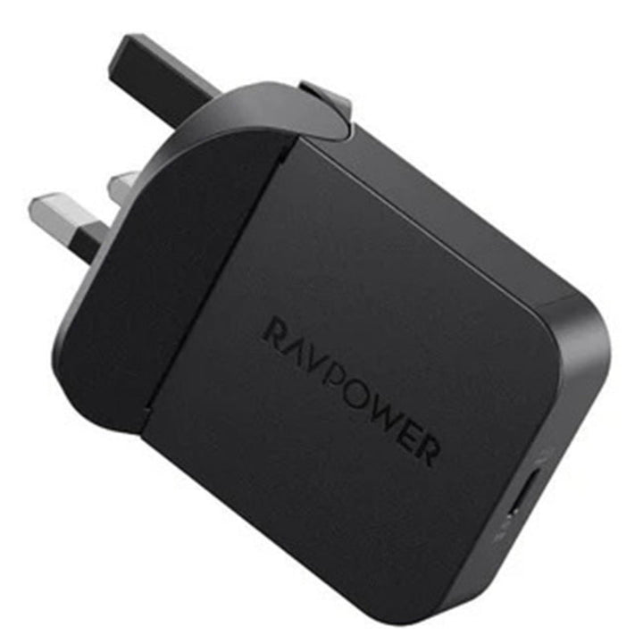 RAVPower PD Pioneer 35W Usb-C Foldable Wall Charger Black RP.PC1082.BK - Salman Stores