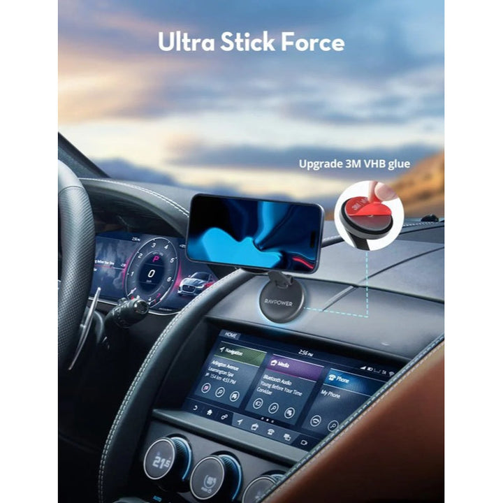 RAVPower RP-SH1003 Magnetic Car Phone Mount Ultra Strong RP.SH1003.GY - Salman Stores