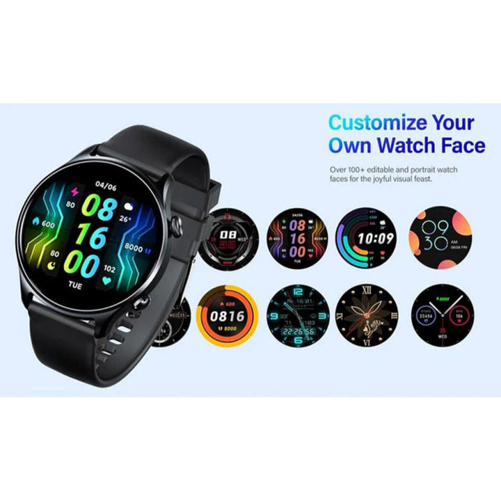 Riversong Motive 7C SW71 Round Dial 1.52 Inch Display Smartwatch RS.MOTIVE7C-SW71.BK - Salman Stores