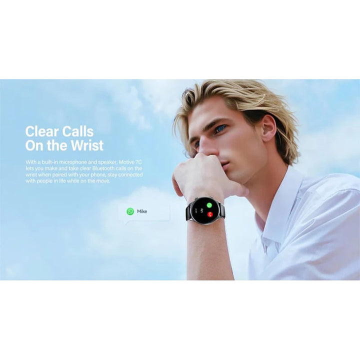 Riversong Motive 7C SW71 Round Dial 1.52 Inch Display Smartwatch RS.MOTIVE7C-SW71.BK - Salman Stores