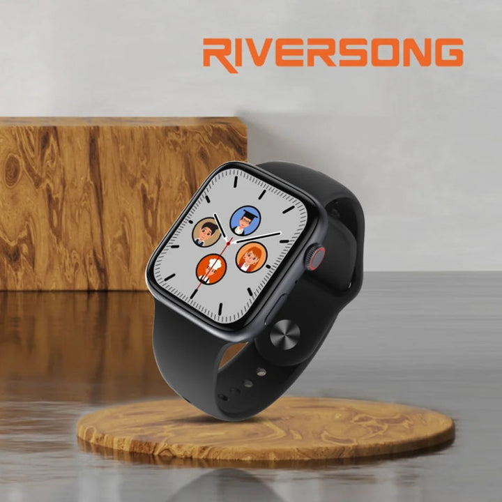 Riversong Motive 7S SW73 Square Dial Grey Strap Smart Watch RS.MOTIVE7S-SW73.GY - Salman Stores
